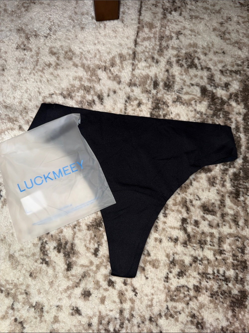 Black Seamless Thong Panty - Women's Intimates